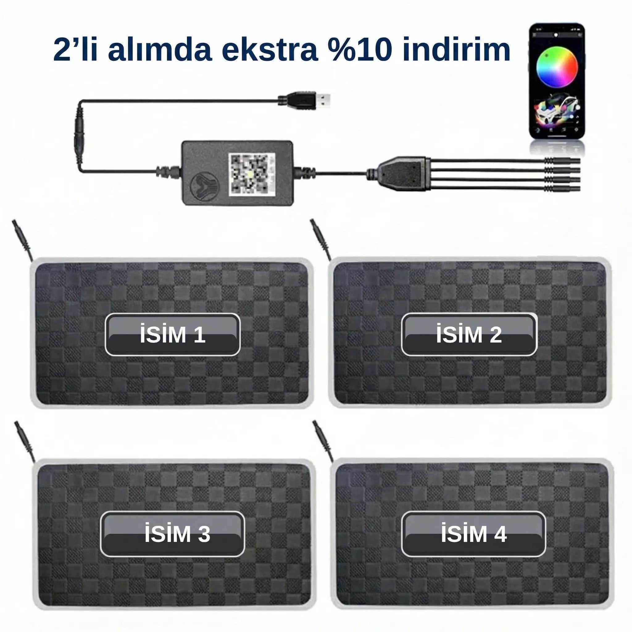 Özel Tasarım RGB LED Mat