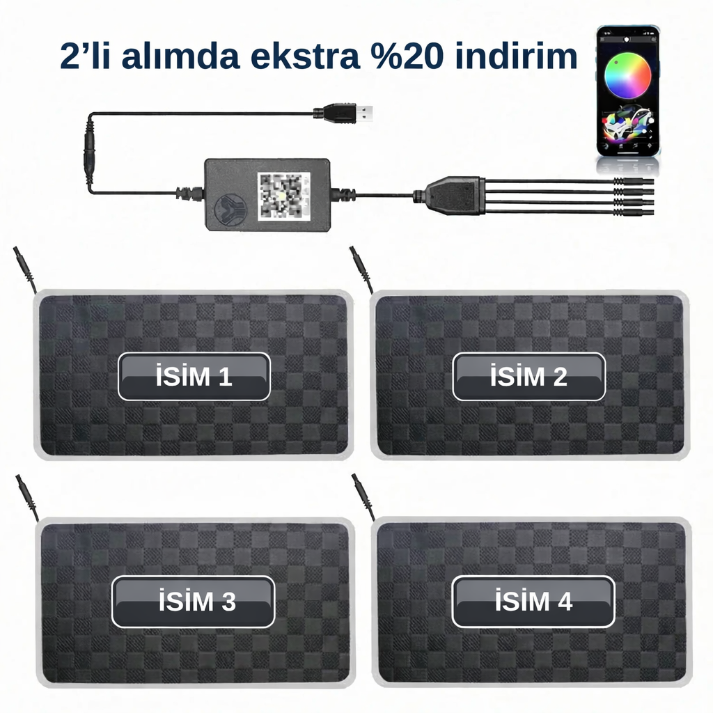 Özel Tasarım RGB LED Mat